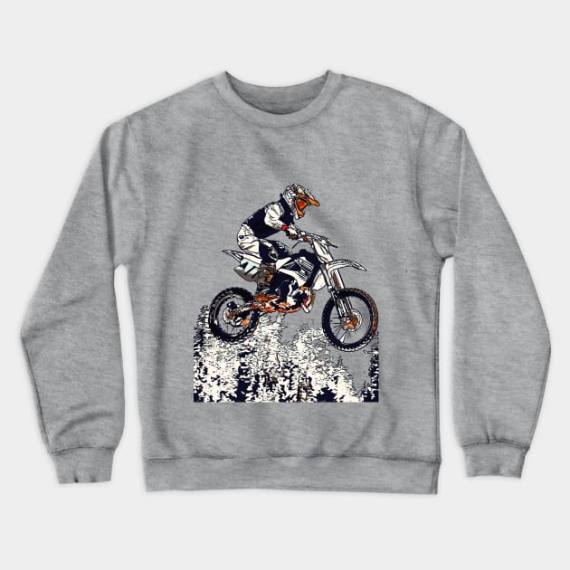 Born to Fly - Motocross Racer Crewneck Sweatshirt by Highseller